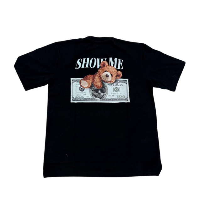 Show Me Teddy Graphic T-Shirt – Black